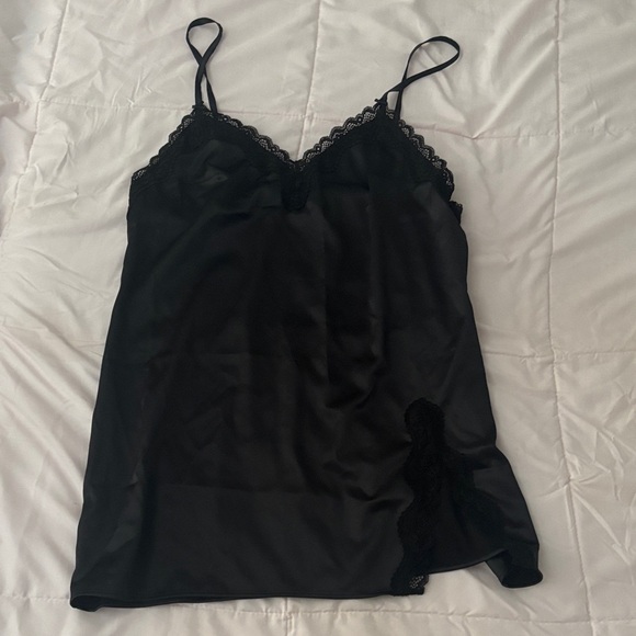 Victoria's Secret Black Camisole with Lace Detail - Picture 1 of 3